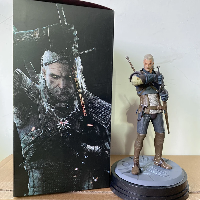 witcher ed 3 wild hunt wolf geralt action figure collectable model toys doll gift 24cm free global shipping