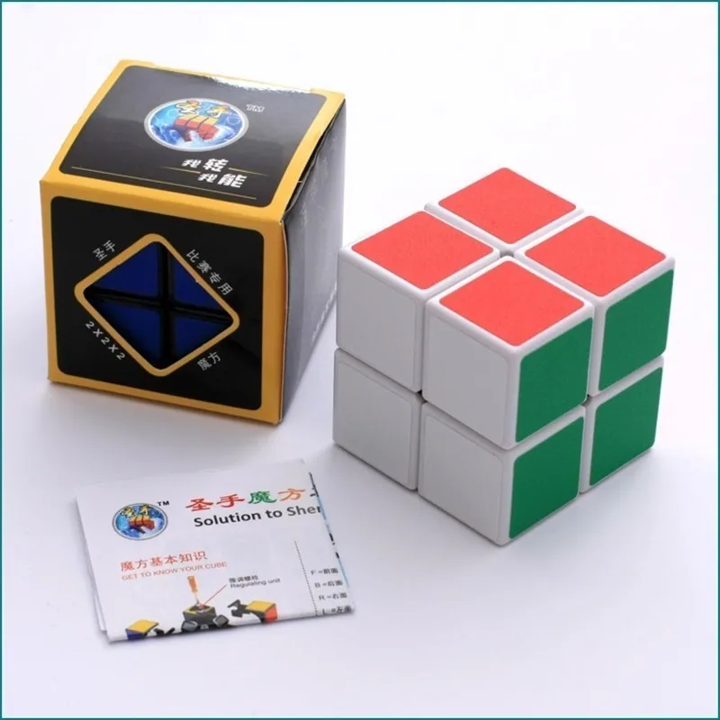 ShengShou Magic Neo Rubix Cube 2 шага 50 мм 2x2 наклейки куб-Головоломка обучающие игрушки для