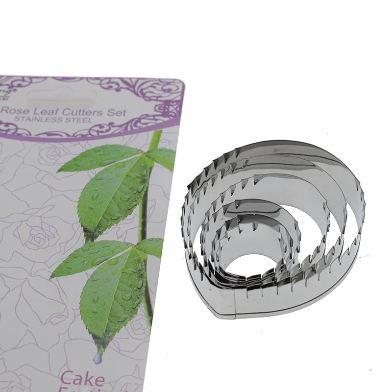 6 шт. новая форма для листьев розы резак лист с узором шипа режущий пресс DIY мягкая