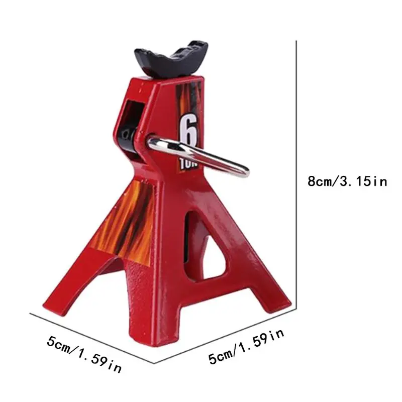

2pcs Metal Mini Jack Stands 6 Tons for 1/10 RC Crawler Climbing Racing Car R66D