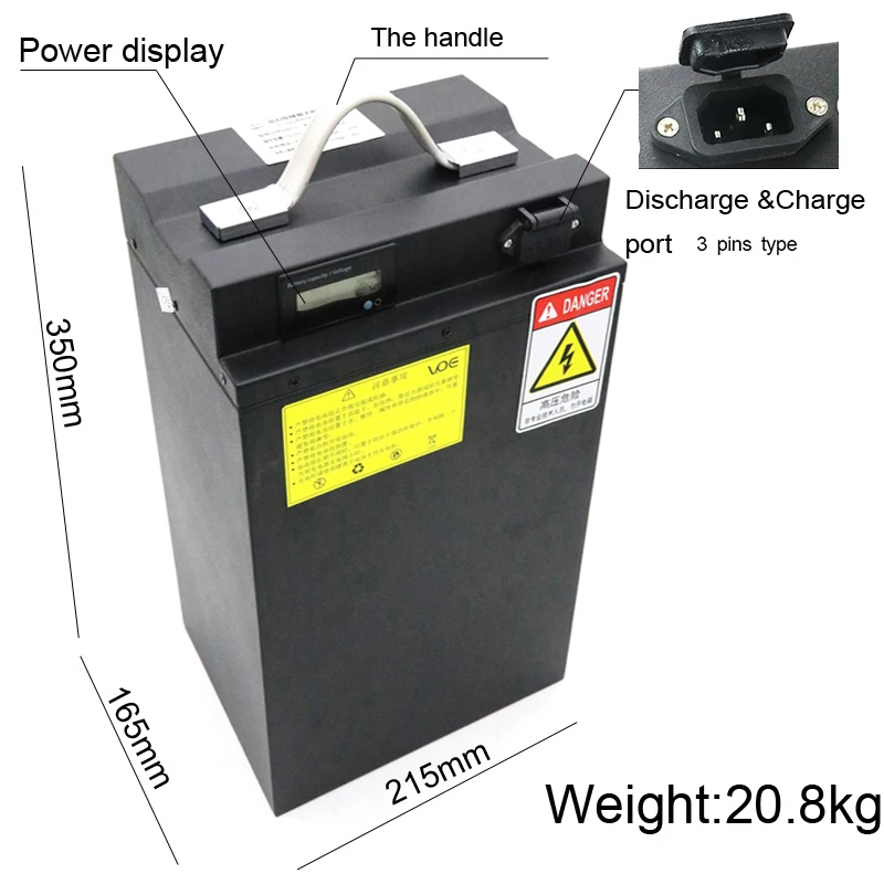 72V 60AH литий Батарея Downtube 72 вольт Батарея для 1000W 1500W 2800W скутера/мотоцикла с 5A быстро Зарядное устройство