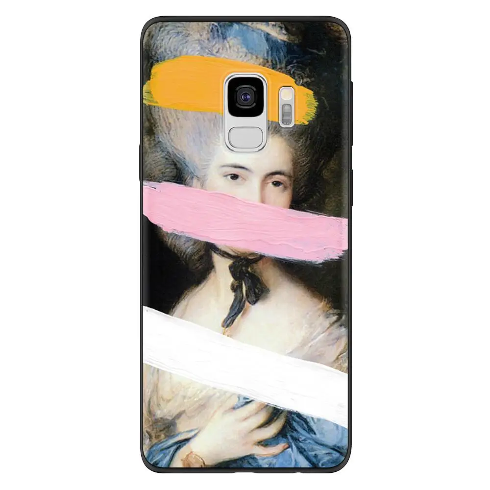 nvsancai Мона Лиза Скульптура чехол s для samsung Galaxy A50 A30 A5 A7 A9 A8 A6 плюс A3 для samsung S9 S8 S10 S6 S7 Edge Plus чехол - Цвет: nvsancai