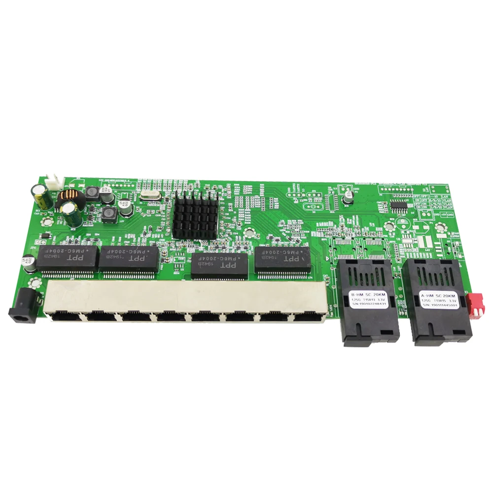 Обратное POE питание VLAN Model10/100/1000M Gigabit Ethernet коммутатор волоконно оптический