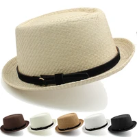men women classical straw pork pie hats fedora sunhats trilby caps summer boater beach outdoor travel party size us 7 14 uk l