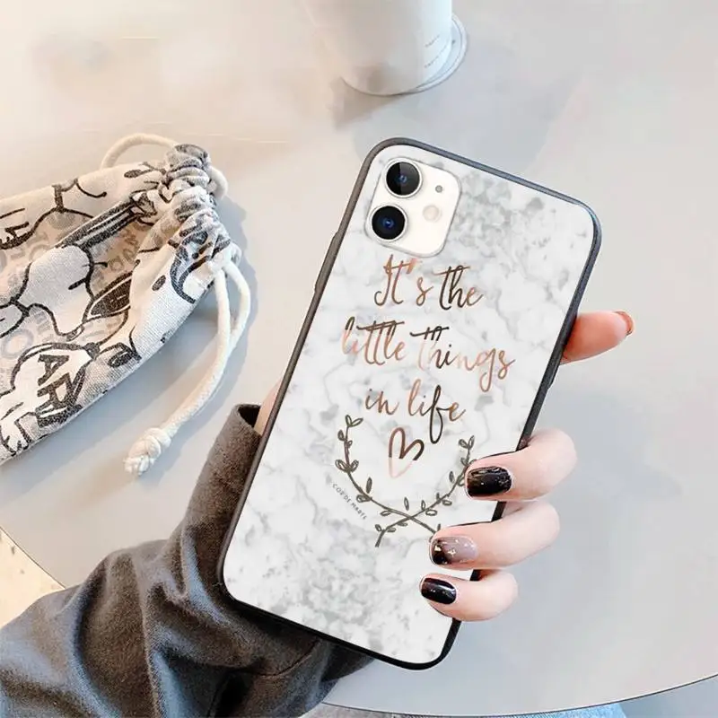 

Make it happen marble Phone Case for iPhone 12 11 mini pro XS MAX 8 7 6 6S Plus X 5S SE 2020 XR