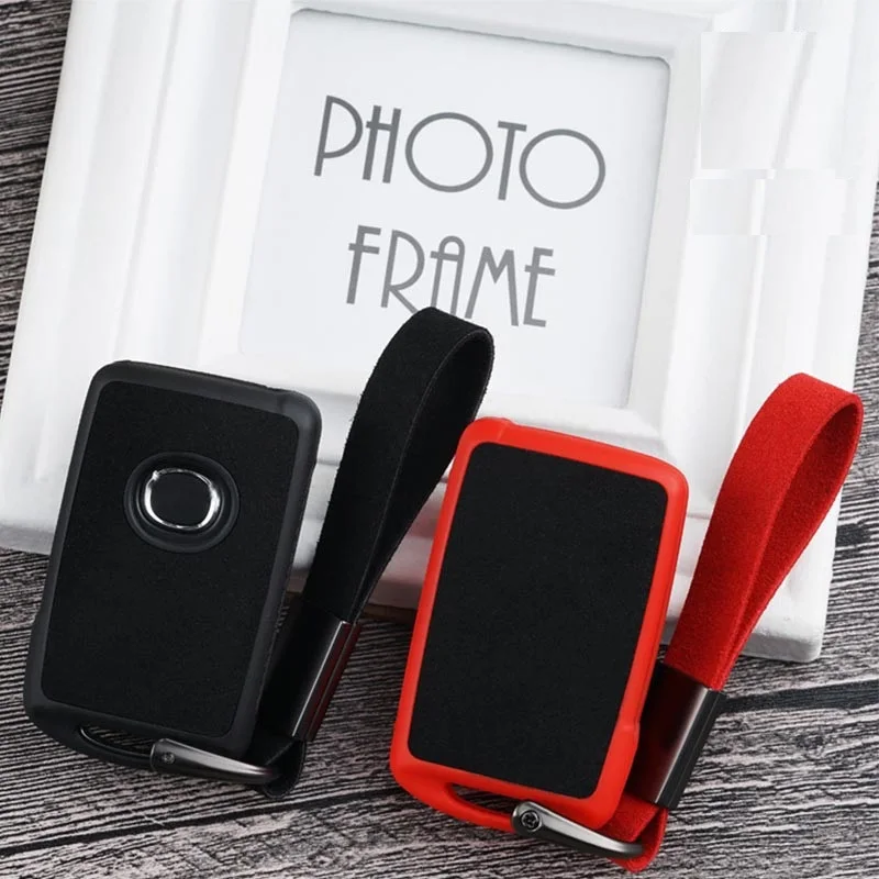 Пластиковый + кожаный чехол для автомобильного ключа Mazda 3 Alexa CX4 CX5 CX8 2019 2020 с