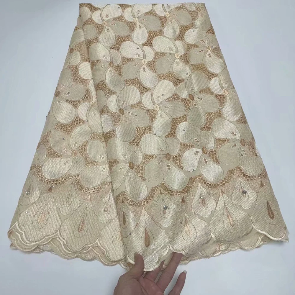 

Royal Blue 5 Yards Swiss Voile Lace In Switzerland 2021 High Quality African Dry Embroidery Nigerian Swiss Cotton Sew Fabric