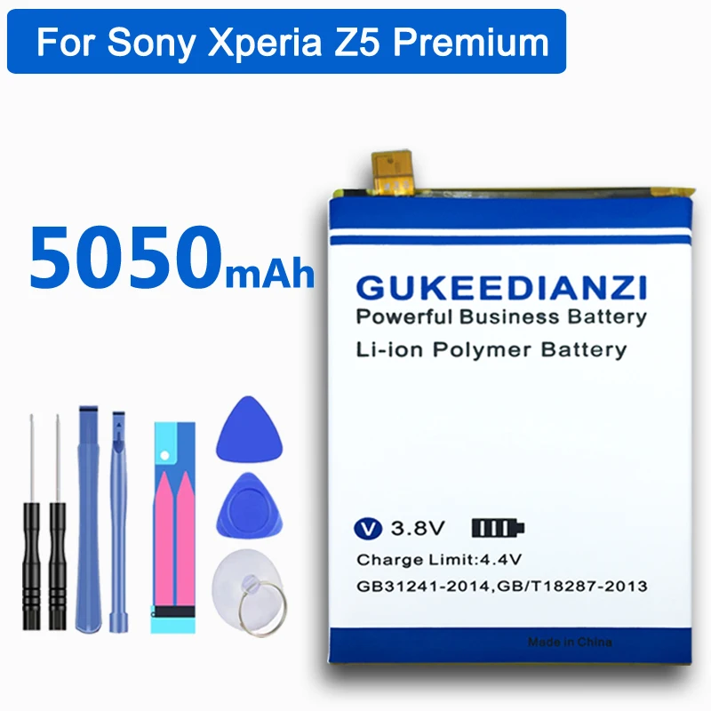 Аккумулятор GUKEEDIANZI 5050 мАч для Sony Xperia Z5P Z5 Plus Premium Dual E6883 E6853 мобильный телефон