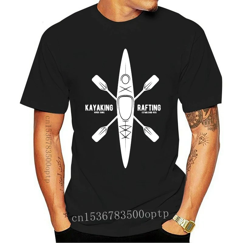 

New Kayaking Rafting White Men's T-Shirt Size S-3XL