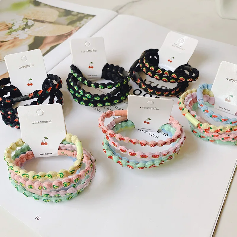 Эластичная лента для волос с принтом 5 шт./компл. | Аксессуары одежды
