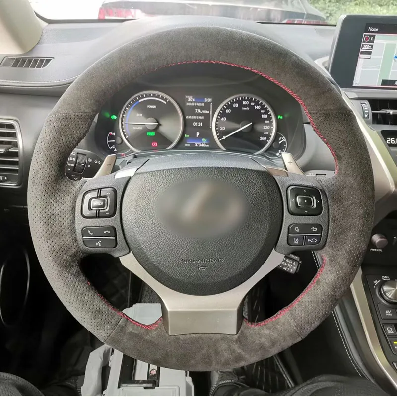 

Чехол на руль для Lexus NX, фланелевые аксессуары «сделай сам» для автомобиля