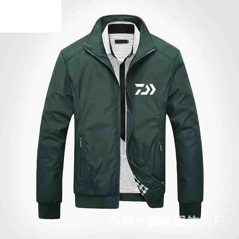 Новая мужская одежда для рыбалки DAIWA Спортивная одежда на молнии быстросохнущая дышащая одежда для рыбалки для пеших прогулок Летние Осенние рубашки для рыбалки - Цвет: 35