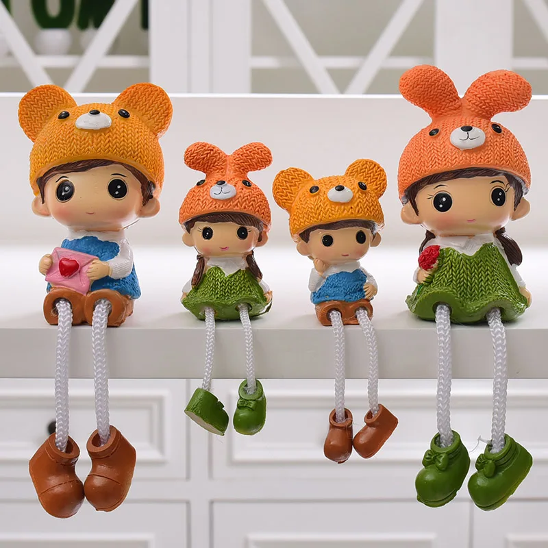 

Home shelf decoration small ornaments room TV cabinet wine cabinet decoration hanging doll creative gifts