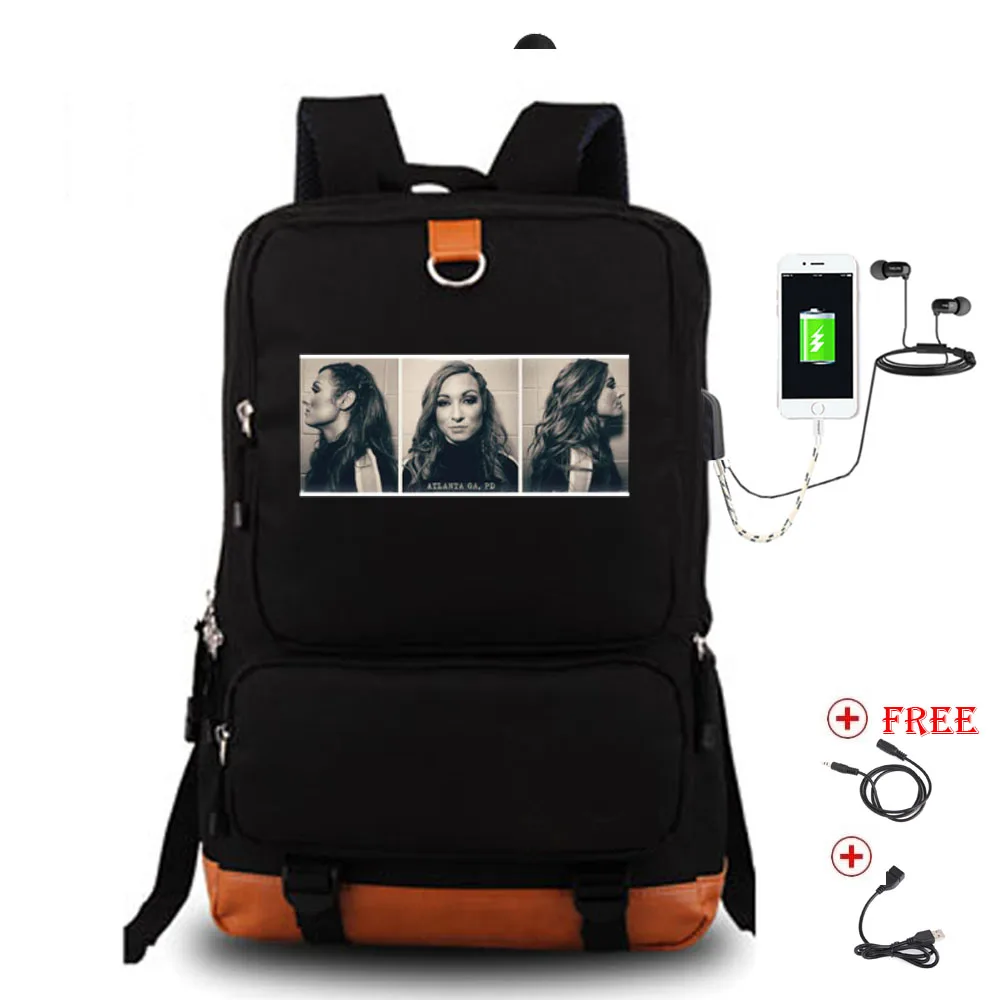 style4 Рюкзак Becky Lynch Mugshot, Студенческая школьная сумка, рюкзак для ноутбука, повседневный рюкзак для отдыха - Цвет: style4
