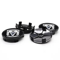 4pcs 68mm car logo wheel center hub cover badge cover used for dodge logo car personality modification styling accessories