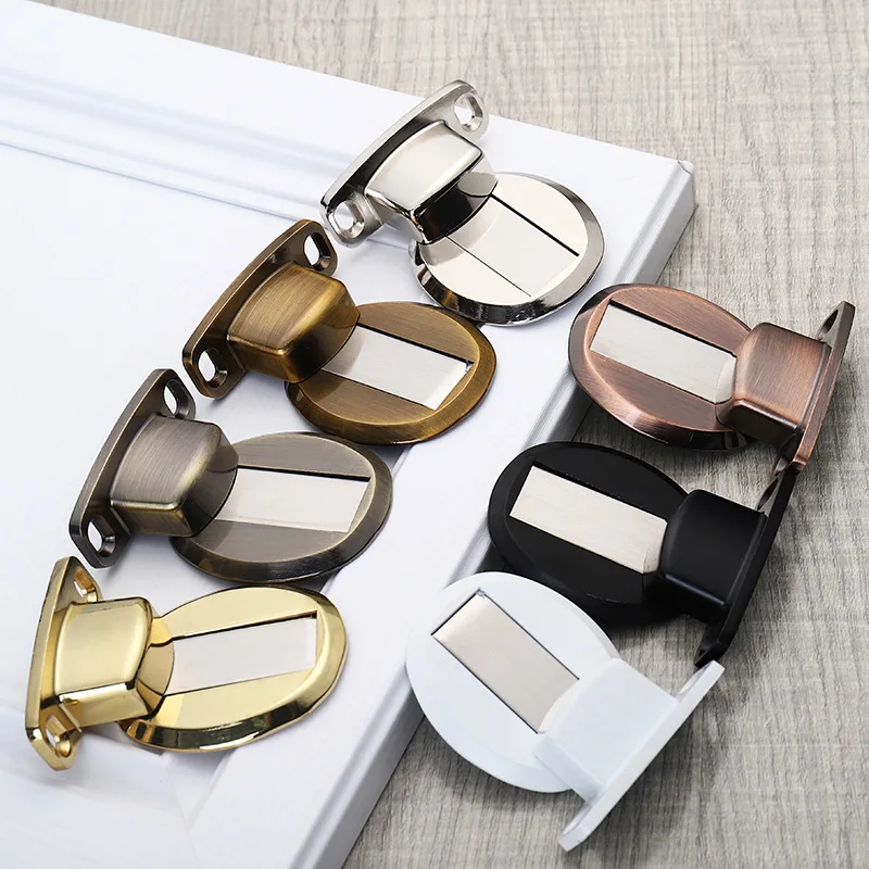 Дверная пробка из нержавеющей стали для спальни прочная Магнитная невидимая