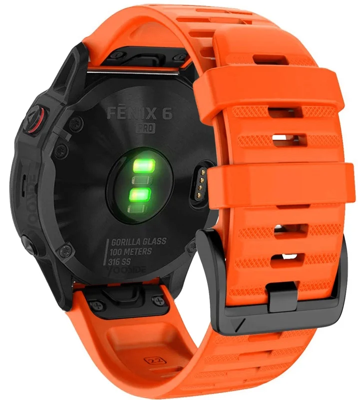 Fenix 6 Pro/Сапфир 22 мм QuickFit спортивный силиконовый браслет ремешок для Garmin Instinct/Fenix 5/5 Plus/Forerunner 935/Quatix