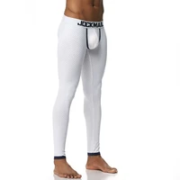 mens sleep bottoms pajamas thermal underwear pants sleepwear long johns male cotton home wear bulge penis pouch hombre trousers