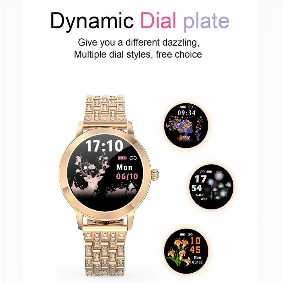 

Womens Ladies Waterproof Smart Watch Fitness Calorie Tracker Wrist Bracelet UK