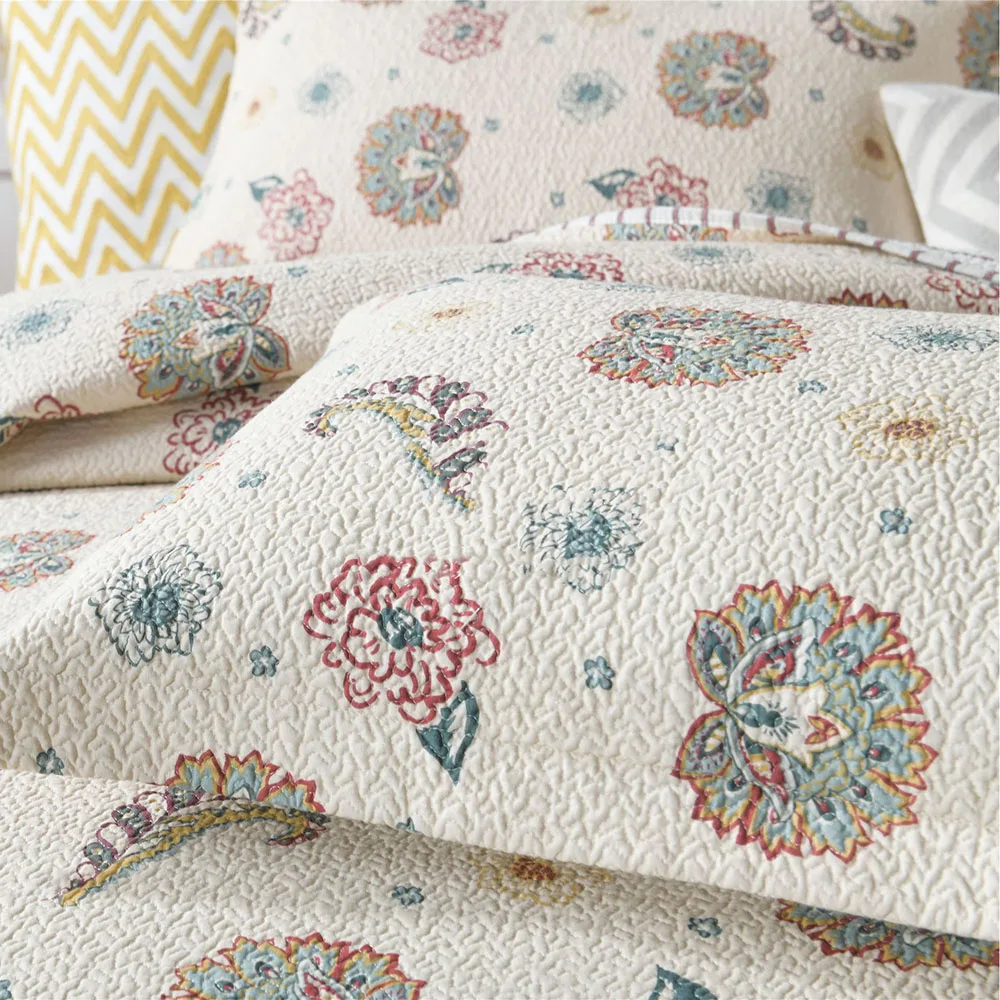 Хлопковое стеганое одеяло покрывало на кровать 3 шт. наволочка Королевский