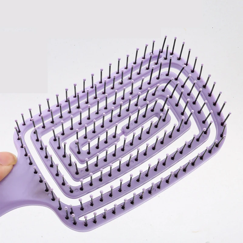 Дуговая Массажная щетка для распутывания волос кудрявых Женская влажной завивки