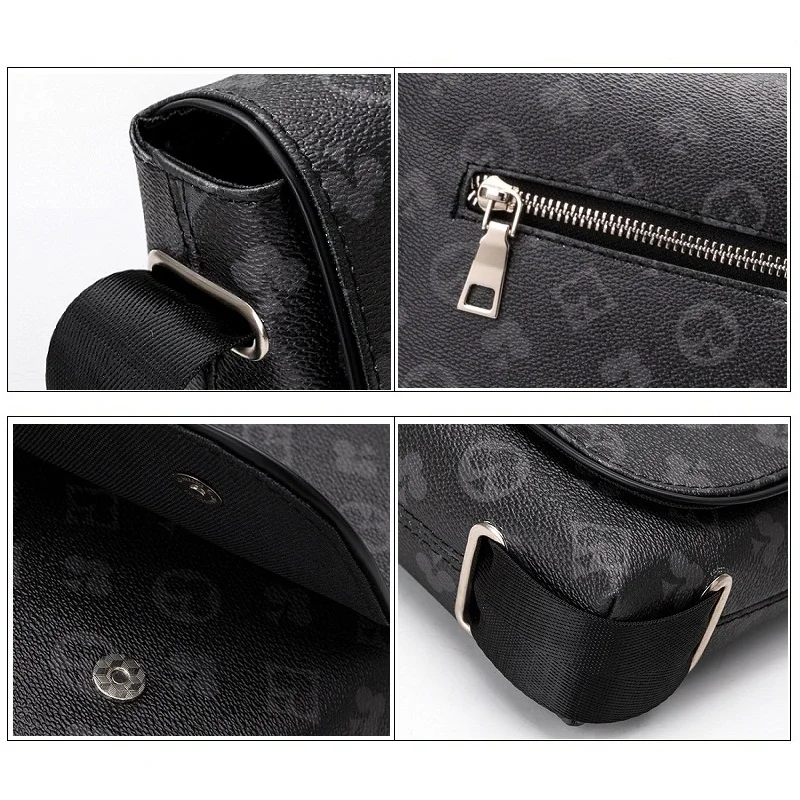 

Brand Men Crossbody Bags For Luxury Bolsos Business Sac Shoulder Letters Printed Bag Classic Mochila Mens Casual Daily Messenger