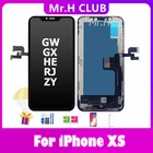 ЖК-дисплей GX HE OLED JK ZY RJ ZY INCELL для iPhone XS, ЖК-дисплей, сенсорный экран, Замена для iphone XS, без битых пикселей, закаленное стекло