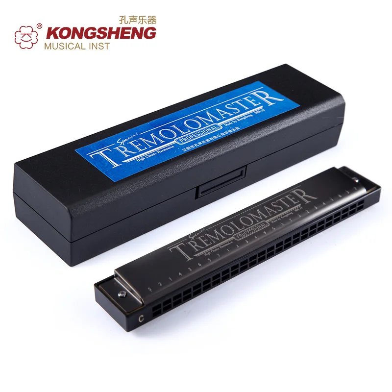 

KONGSHENG 24 Holes Tremolo Harmonica Adult Students Playing Beginner Harmonica