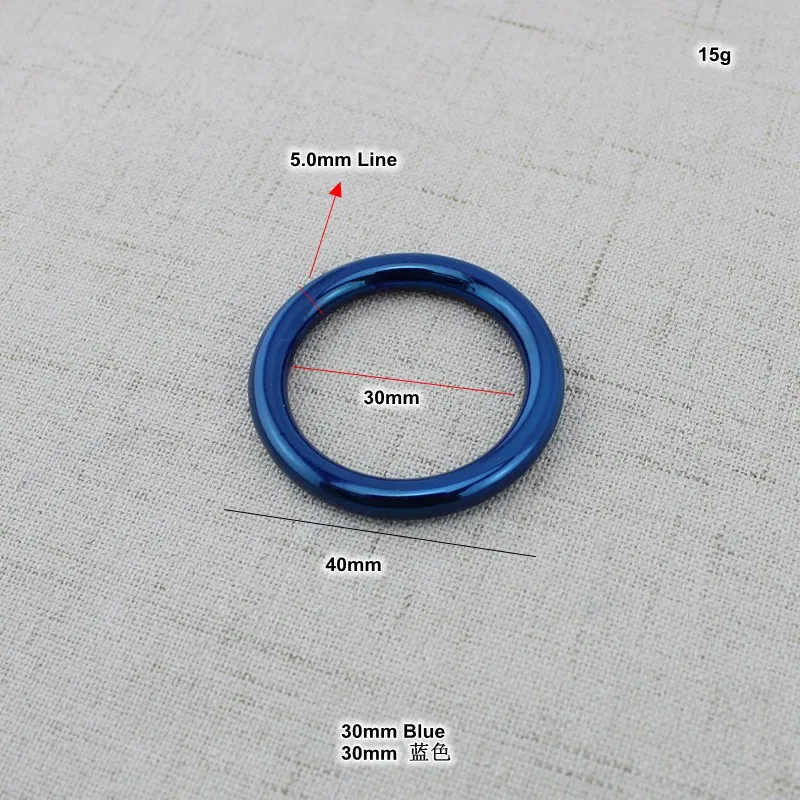 10 шт синее закрытое Круглое уплотнительное кольцо для сумок швейное с ремнем