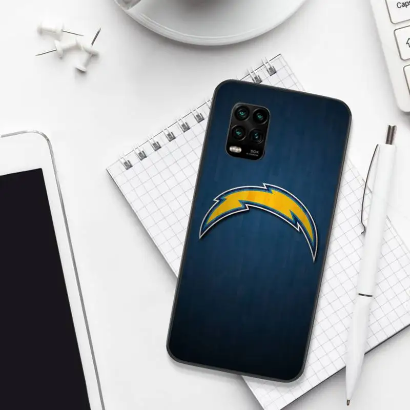 

0 San Diego Chargers Black Soft Phone Case For Xiaomi 8 9 Se 10 10pro Note 2 3 10 MIX2 S MAX2 3 F1 5X