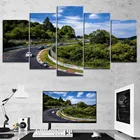 5 панелей Nurburgring ралли дорога пейзаж настенное искусство домашний декор картины плакаты на холсте HD картины декор для гостиной