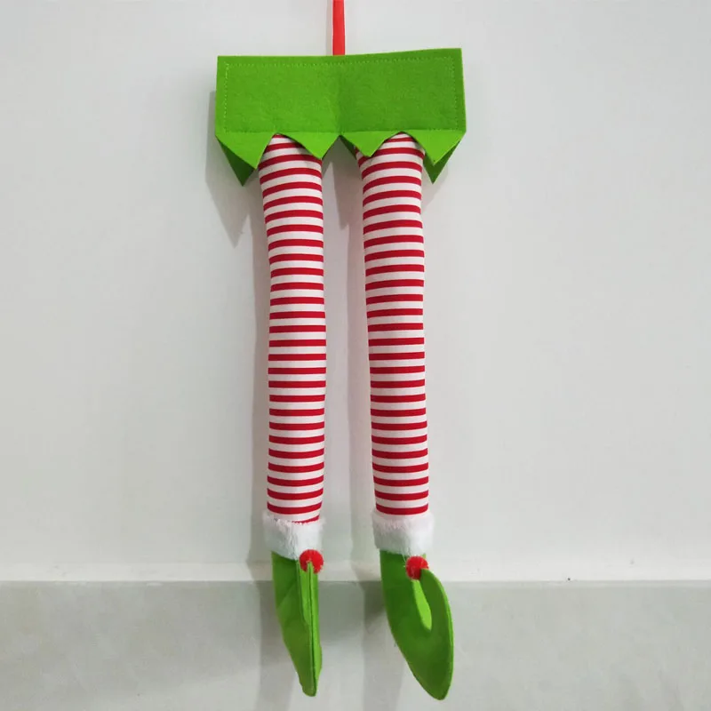 

Christmas Elf Legs Pendant Santa Claus Legs Christmas Car Pendant Christmas Tree Ornaments Home Party Festival Decor