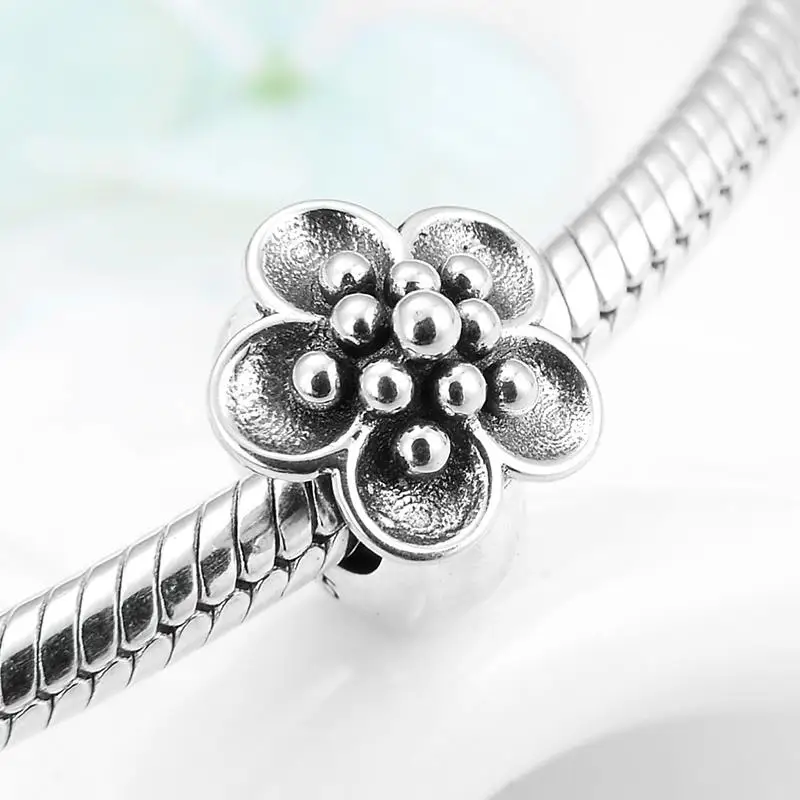 Пробка в виде цветка ромашки из стерлингового серебра 925 пробы новый европейский