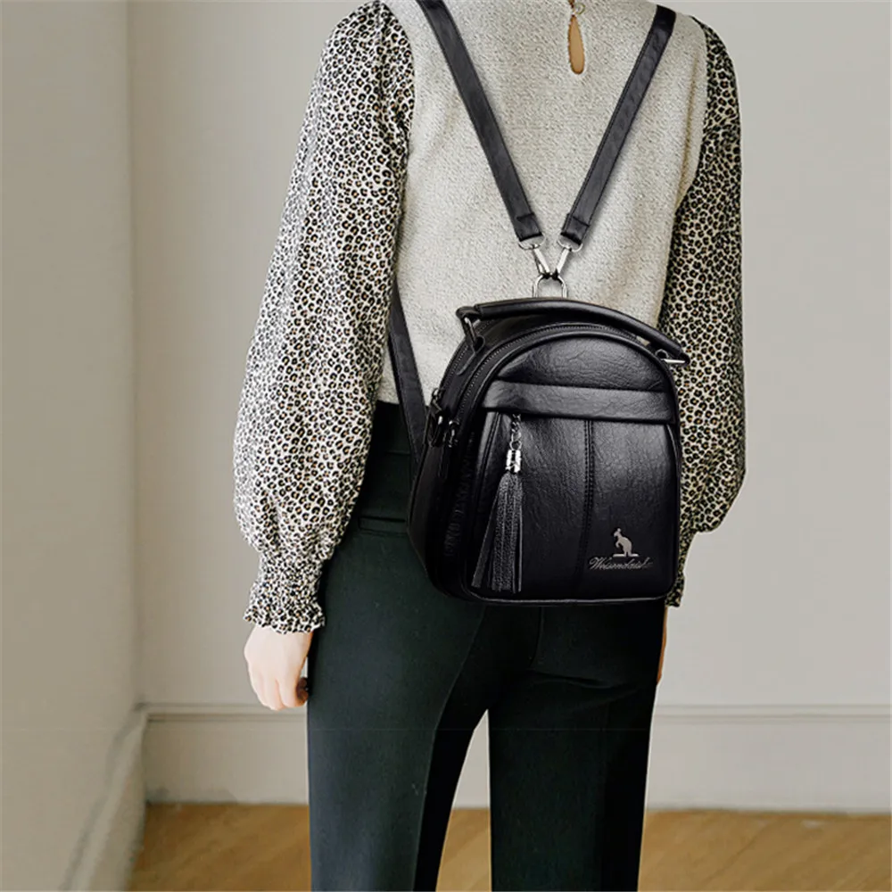 

Multifunctional Designer Women's Shoulder Bag High Quality PU Leather Ladies Messenger Bags Fashion Letter Design Women Handbag