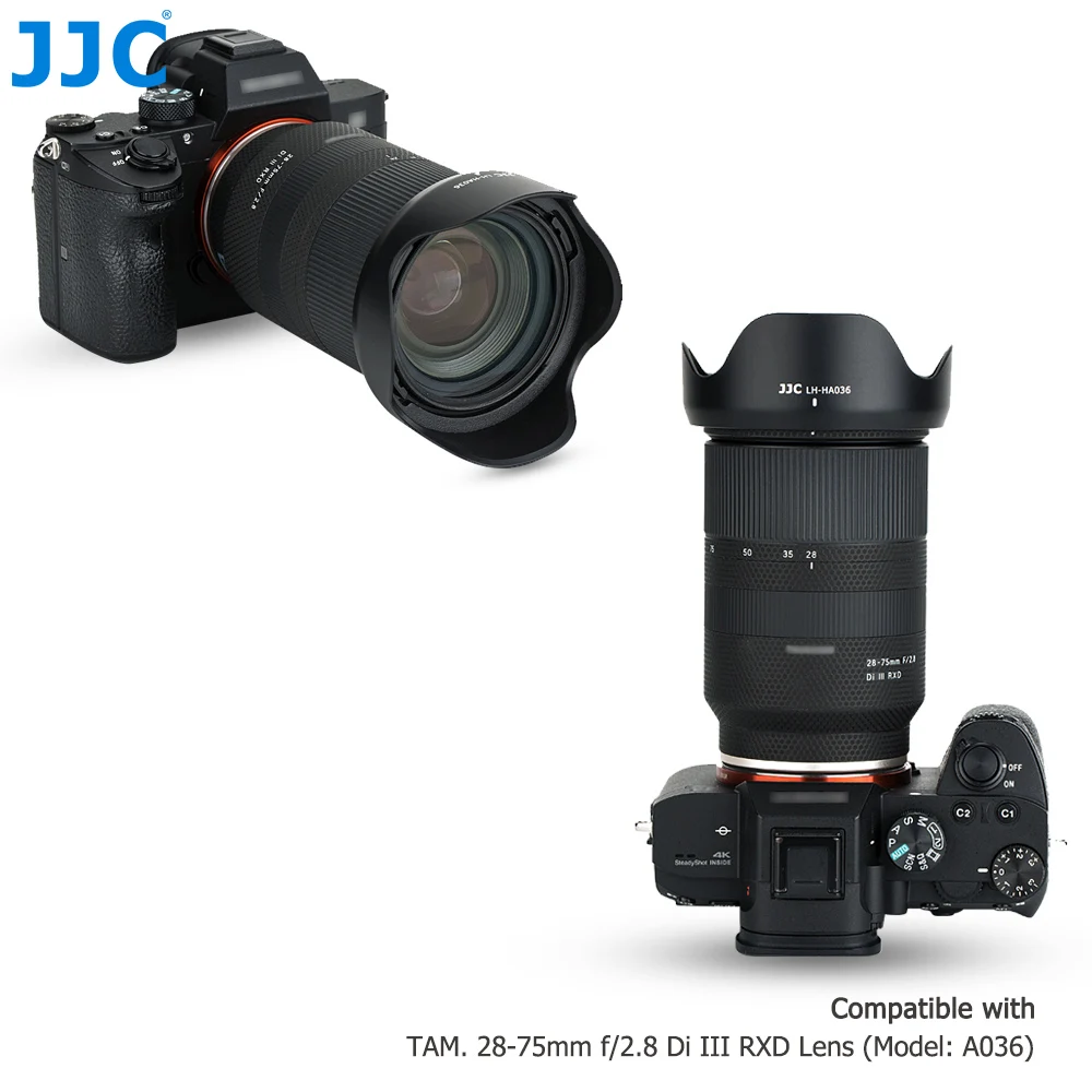 JJC Цветочная бленда для объектива Tamron 28 75 мм f/2 8 Di III RXD (модель: A036) Заменяет HA036 ABS