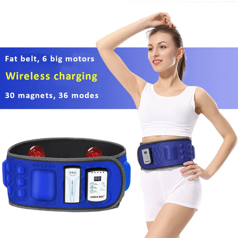 

Электрический стимулятор живота, тренажер для мышц талии, тела, пояс, Вибрационный массажер для похудения, сжигания жира