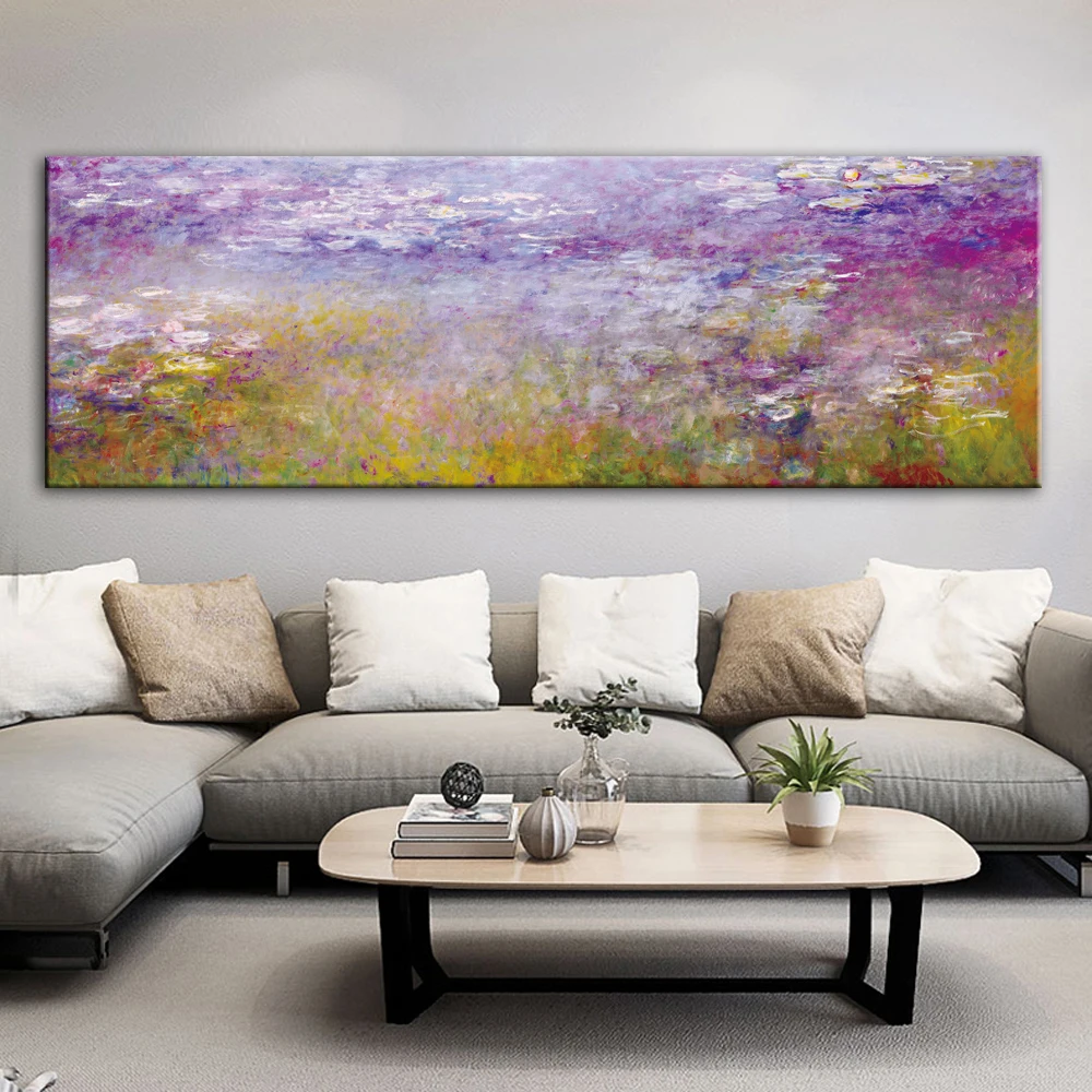 Картины Monet Водяные лилии репродукции картины на холсте постеры и принты