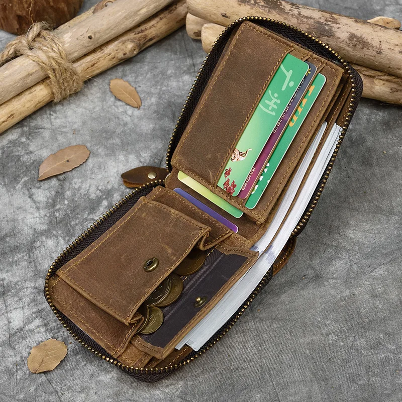 Luufan Genuine Leather Zipper Around Wallet Men Women Natural Cowskin Short Purse With Coin Pocket Zip Card Purse Small Wallets
Luufan Genuine Leather Zipper Around Wallet Men Women Natural Cowskin Short Purse With Coin Pocket Zip Card Purse Small Wallets