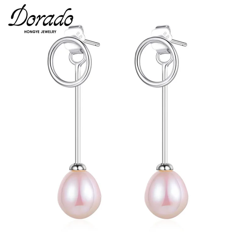 

Женские серьги-подвески из серебра 925 пробы с жемчугом