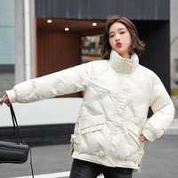 new short winter jacket women warm jacket parkas female casual loose outwear korean cotton padded winter coat