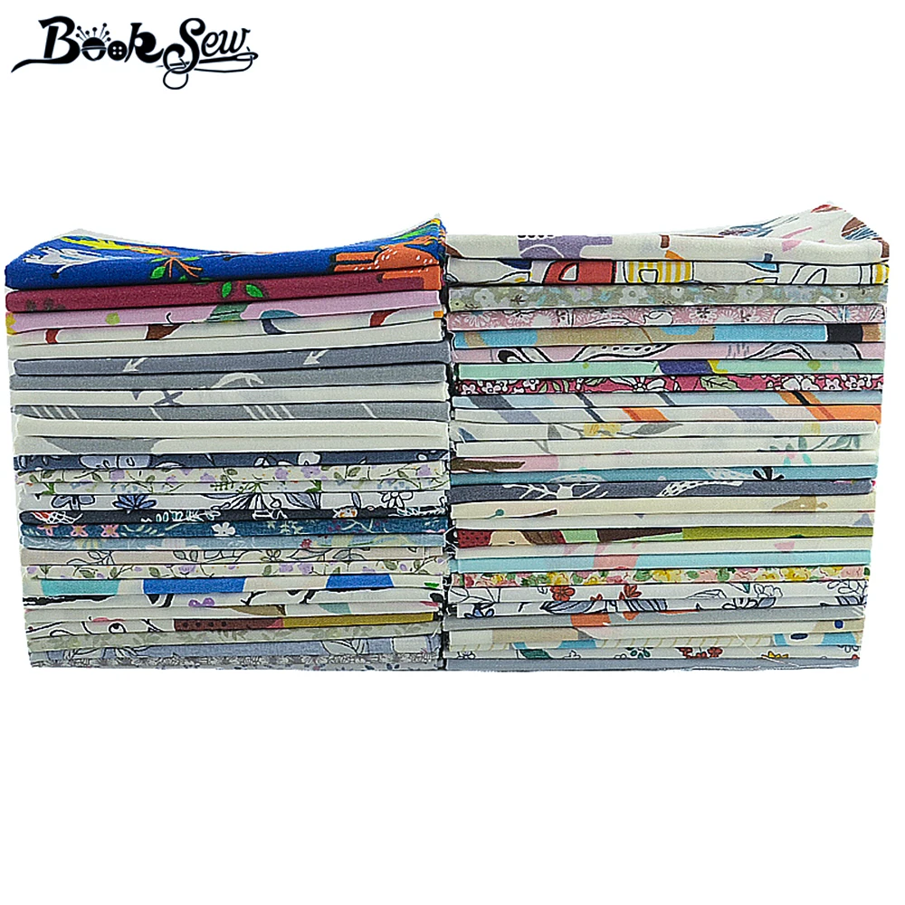 Booksew 100% хлопок ткань метров 50x160 см Ankara Telas Por Metro цветы мультфильм животных дизайн