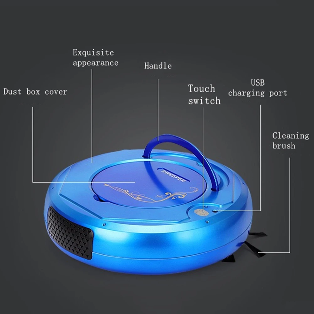Умный автоматический перезаряжаемый робот для сухой и влажной уборки бытовой