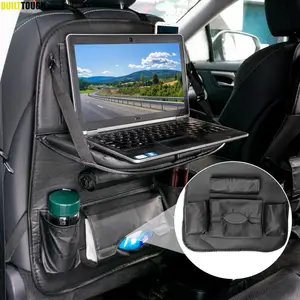 auto car seat back multi pocket storage bag organizer holder accessory foldable hanging tray container phone ipad laptop tablet free global shipping