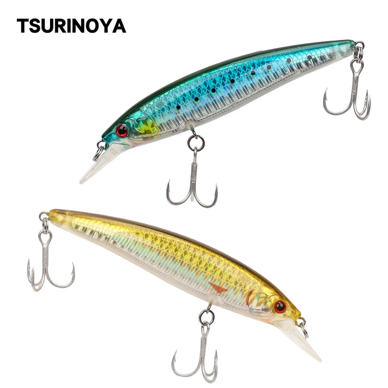 TSURINOYA Floating Minnow 110S Fishing Lure 110mm 13g Hard Baits Wobblers Pick Bass Lure Artificial Top Water Fishing Tackle
