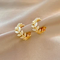 2021 new ladies luxury opal earrings korea fashion jewelry party girl temperament accessories unusual earrings