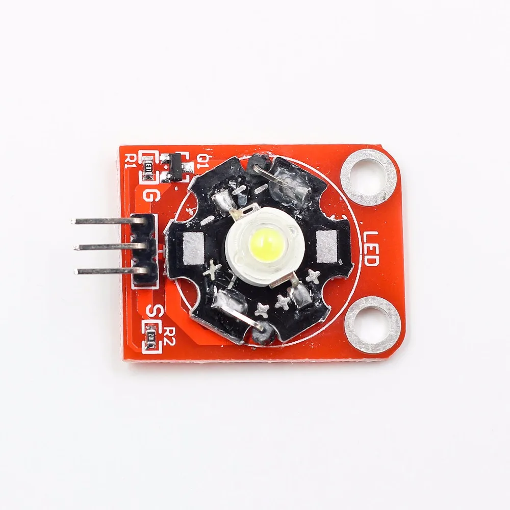 

5pcs 3W High-Power KEYES LED Module with PCB Chassis for Arduino STM32 AVR