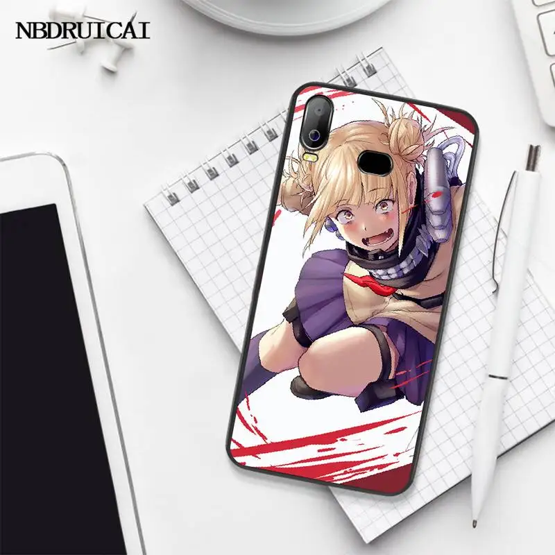PENGHUWAN Himiko Toga Boku ТПУ черный чехол для телефона Корпус Samsung A10 A20 A30 A40 A50 A70 A71 A51 A6 A8 2018 |
