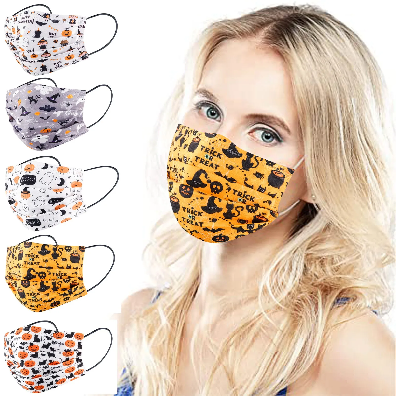 Детская маска в наличии одноразовые маски для лица трехслойная с ушными петлями