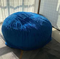 180X90CM Microsuede Fur Giant Bean Bag Memory Living Room Chair Lazy Sofa Soft Cover 130-150CM