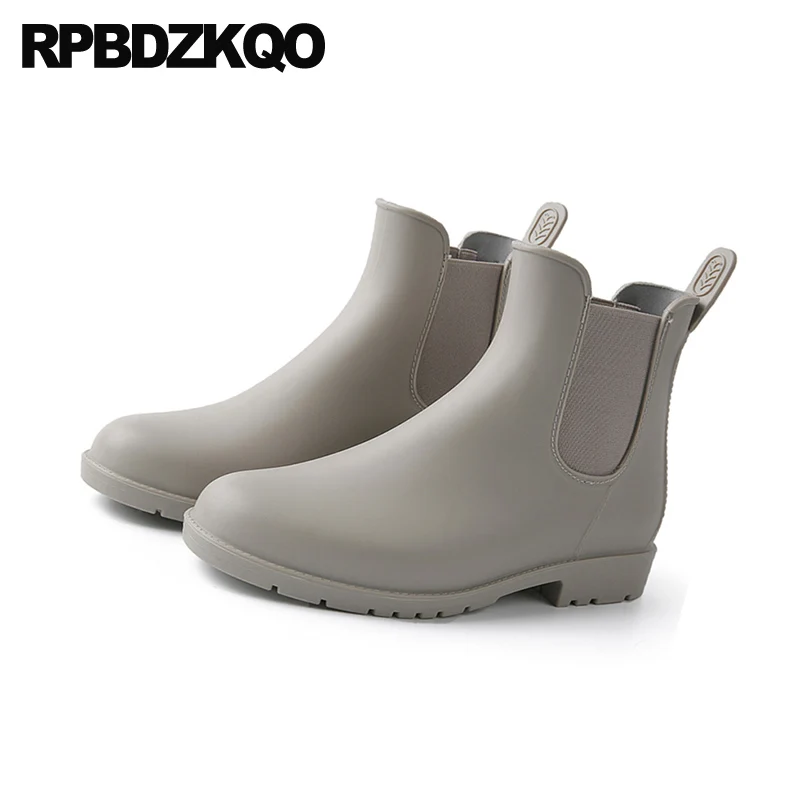 Пинетки трендовая обувь на плоской подошве для дождливой погоды женские